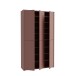 Schuhschrank >ALICE SPRINGS< 6 Türen, push to open, terrakottafarbig - 109,2x191,9x34,9cm (BxHxT)