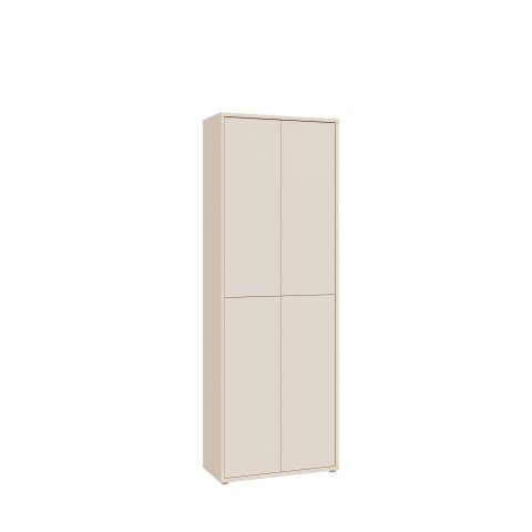 Schuhschrank >ALICE SPRINGS< 4 Türen, push to open, sandfarbig - 74,5x191,9x34,9cm (BxHxT)