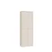 Schuhschrank >ALICE SPRINGS< 4 Türen, push to open, sandfarbig - 74,5x191,9x34,9cm (BxHxT)