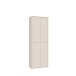 Schuhschrank >ALICE SPRINGS< 4 Türen, push to open, sandfarbig - 74,5x191,9x34,9cm (BxHxT)