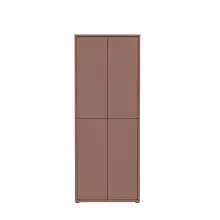Schuhschrank >ALICE SPRINGS< 4 türen, push to open, terrakottafarbig - 74,5x191,9x34,9cm (BxHxT)
