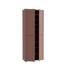 Schuhschrank >ALICE SPRINGS< 4 türen, push to open, terrakottafarbig - 74,5x191,9x34,9cm (BxHxT)