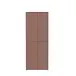 Schuhschrank >ALICE SPRINGS< 4 türen, push to open, terrakottafarbig - 74,5x191,9x34,9cm (BxHxT)
