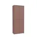 Schuhschrank >ALICE SPRINGS< 4 türen, push to open, terrakottafarbig - 74,5x191,9x34,9cm (BxHxT)
