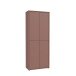 Schuhschrank >ALICE SPRINGS< 4 türen, push to open, terrakottafarbig - 74,5x191,9x34,9cm (BxHxT)