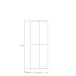 Schuhschrank >ALICE SPRINGS< 4 türen, push to open, terrakottafarbig - 74,5x191,9x34,9cm (BxHxT)