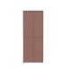 Schuhschrank >ALICE SPRINGS< 4 türen, push to open, terrakottafarbig - 74,5x191,9x34,9cm (BxHxT)