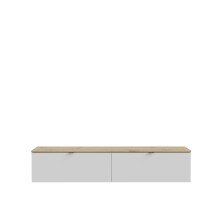 Lowboard >LIBERTAD< Hängeboard, Weiss /...
