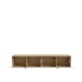 Lowboard >LIBERTAD< Hängeboard, Weiss / Artisan Eiche Dekor - 178,8x37,5x34,8cm (BxHxT)