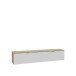 Lowboard >LIBERTAD< Hängeboard, Weiss / Artisan Eiche Dekor - 178,8x37,5x34,8cm (BxHxT)