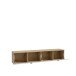 Lowboard >LIBERTAD< Hängeboard, Weiss / Artisan Eiche Dekor - 178,8x37,5x34,8cm (BxHxT)