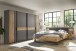 Schlafzimmer-Set >Daria< (2-teilig) Kleiderschrank, Bett, Viking Oak Dekor / Graphit