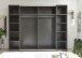 Schlafzimmer-Set >Daria< (2-teilig) Kleiderschrank, Bett, Viking Oak Dekor / Graphit