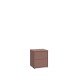 Nachtkommode >ALICE SPRINGS< 2 Schübe, push to open, terrakottafarbig - 49,8x57,5x41,5cm (BxHxT)
