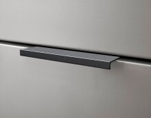 Badkommode >Denver< 2 Türen/Schübe, grau matt / evoke eiche - 60x106x32 (BxHxT)