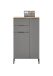 Badkommode >Denver<2 Türen/Schübe, grau matt / evoke eiche - 60x106x32 (BxHxT)