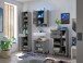 Badezimmer-Set >Denver< (4-tlg.) in grau / Evoke Eiche Dekor - 200x195x35 (BxHxT)
