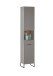 Badezimmer-Set >Denver< (4-tlg.) in grau / Evoke Eiche Dekor - 220x195x35 (BxHxT)