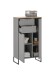 Badezimmer-Set >Denver< (3-tlg.) in grau matt / Evoke Eiche Dekor - 140x195x35 (BxHxT)