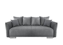 Schlafsofa >Phedra< in 9751 Corto grau, Mikrofaser / Stoff - 242x90x131 (BxHxT)