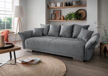 Schlafsofa >Phedra< in 9751 Corto grau, Mikrofaser...