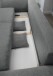 Schlafsofa >Phedra< in 9751 Corto grau, Mikrofaser / Stoff - 242x90x131 (BxHxT)