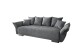 Schlafsofa >Phedra< in 9751 Corto grau, Mikrofaser / Stoff - 242x90x131 (BxHxT)