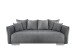 Schlafsofa >Phedra< in 9751 Corto grau, Mikrofaser / Stoff - 242x90x131 (BxHxT)