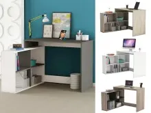 Eckschreibtisch >Dewirovo I< - 111,9x76,7x100,7cm...