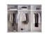 Schlafzimmer-Set >Daria< (3-teilig) Kleiderschrank, Doppelbett, Kommode,  Viking Oak / weiss