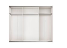 Schlafzimmer-Set >Daria< (3-teilig) Kleiderschrank, Passepartout, Bett, Viking Oak / weiss