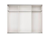 Schlafzimmer-Set >Daria< (2-teilig) Kleiderschrank mit Spiegel, Doppelbett, Viking Oak / weiss