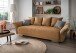 Schlafsofa >Phedra< in 9760 Corto curry, Mikrofaser/Stoff - 242x90x131cm (BxHxT)