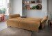 Schlafsofa >Phedra< in 9760 Corto curry, Mikrofaser/Stoff - 242x90x131cm (BxHxT)