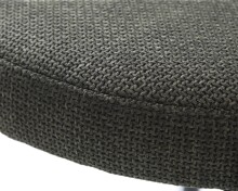 Sitzhocker (4er-Set) >PELICAN< in dunkelgrau + schwarz - 40x48x40cm (BxHxT)