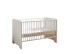 Babybett >Spice< in Weiß / Weiß Hochglanz - 78x87x143 (BxHxT)