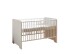 Babybett >Spice< in Weiß / Weiß Hochglanz - 78x87x143 (BxHxT)