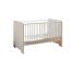 Babybett >Spice< in Weiß / Weiß Hochglanz - 78x87x143 (BxHxT)