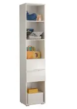 Standregal >Spice< in Weiß / Weiß...
