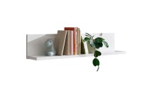 Wandboard >Spice< in Weiß / Weiß Hochglanz - 90x19x17 (BxHxT)