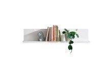 Wandboard >Spice< in Weiß / Weiß Hochglanz - 90x19x17 (BxHxT)