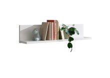 Wandboard >Spice< in Weiß / Weiß Hochglanz - 90x19x17 (BxHxT)