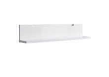 Wandboard >Spice< in Weiß / Weiß Hochglanz - 90x19x17 (BxHxT)