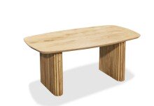 Couchtisch >Barney< Bootsform, Akazie massiv -...