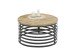 Couchtisch >Marly< in Mangoholz naturbelassen, schwarz - 40x80 (HxD)