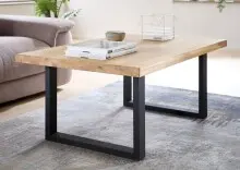 Couchtisch >Chris U< U-Metall-Gestell schwarz,...