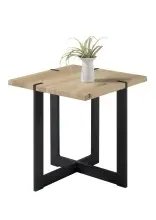 Beistelltisch >Tiago mini< in Eiche, schwarz -...
