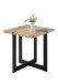 Beistelltisch >Tiago mini< in Eiche, schwarz - 45x50x45 (BxHxT)