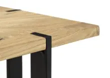 Couchtisch >Tiago< in Eiche, schwarz, Eiche massiv,...