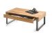 Couchtisch >Calgary< in Eiche, anthrazit - 110x41x60 (BxHxT)